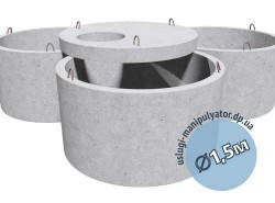 Комплект ЖБИ для сливной ямы ∅1,5м