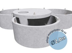 Комплект ЖБИ для сливной ямы ∅2,0м